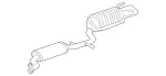 2154900721 - Exhaust: Muffler for Mercedes-Benz Image