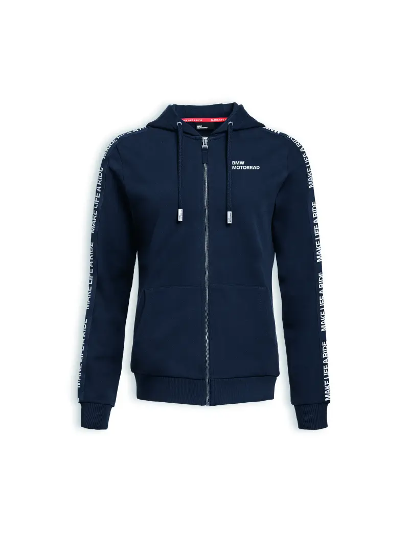 WOMENSHOODIEMAKELIFEARIDENIGHTBLUE2025 - : Womens Make Life a Ride Hoodie - Blue for BMW-Motorrad Image