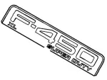 8C3Z16720L - Body: Nameplate for Ford: F-450 Super Duty Image