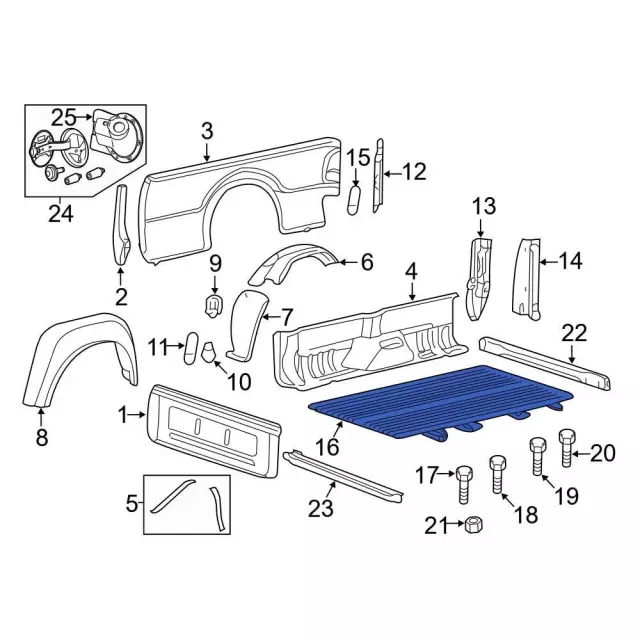 Genuine Ford OEM Rear Fender Panel Support Brace 1C3Z9927726AA – 2002-2010, Black, Lifetime Warranty