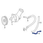 F87Z3A713HA - Steering: Power Steering Return Hose for Ford: Ranger Image
