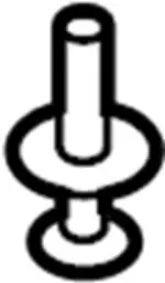 6385401A00 - Body: Fender Liner Clip for INFINITI: G20, M45, Q45 Image