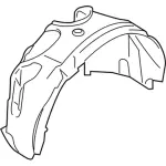 KT4Z16102A - Body: Fender Liner for Ford Image