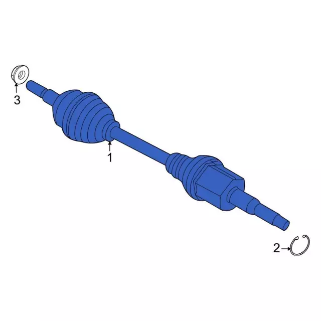 Axle Assembly - Ford (PX6Z-4K138-C)