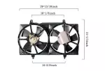 6029137 - : Agility Dual Radiator and Condenser Fan Assembly for Agility Image