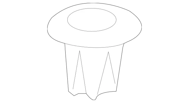 998140164 - Heating and Ventilation: Snap-in Grommet for Mercedes-Benz: 250, 300S, CL550, CL600, CL63 AMG, CL65 AMG, S350, S400, S500, S550, S600, S63 AMG Image image