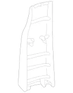 16369048258G63 - Body: Lower Center Pillar Trim for Mercedes-Benz Image