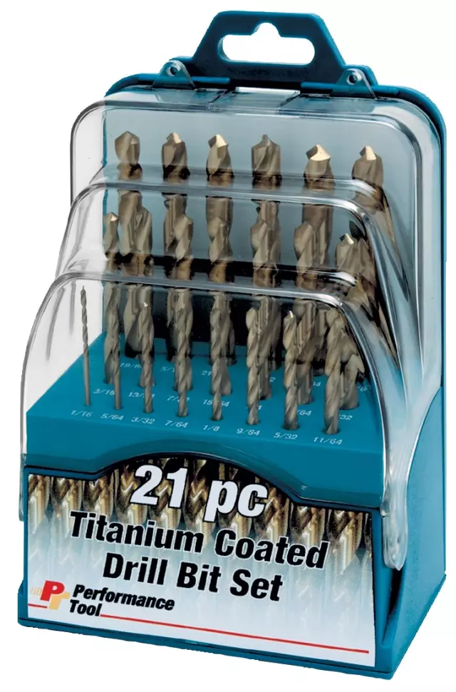 W9016 - : Assorted bit sizes: 1/16" to 3/8". Ideal for drilling plastic, wood, metal. for Performance Tool Image