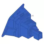 HC3Z13550G - : License Lamp for Ford: F-250 Super Duty, F-350 Super Duty, F-450 Super Duty Image