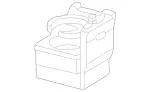 2086800414 - Body: Cup Holder for Mercedes-Benz Image