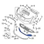LJ8Z17K835AAPTM - Body: Bumper Cover for Ford: Mustang Mach-E Image