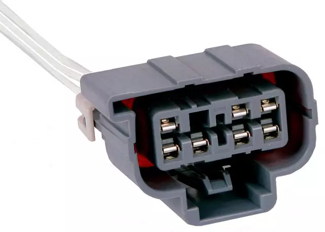 PT1391 - : 7-Way Female Gray Multi-Purpose Pigtail for Cadillac: DeVille, Escalade, Escalade ESV, Escalade EXT | Chevrolet: Avalanche 1500, Avalanche 2500, Silverado 1500, Silverado 1500 Classic, Silverado 1500 HD, Silverado 1500 HD Classic, Silverado 2500, Silverado 2500 HD, Silverado 2500 HD Classic, Silverado 3500, Silverado 3500 Classic, Silverado 3500 HD, Suburban 1500, Suburban 2500, Tahoe | GMC: Sierra 1500, Sierra 1500 Classic, Sierra 1500 HD, Sierra 1500 HD Classic, Sierra 2500, Sierra 2500 HD, Sierra 2500 HD Classic, Sierra 3500, Sierra 3500 Classic, Sierra 3500 HD, Yukon, Yukon XL 1500, Yukon XL 2500 | Hummer: H2 Image