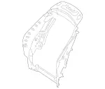 2239104209 - Front Seat: Backrest Shell for Mercedes-Benz Image
