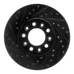 63354085L - : DFC Brake Rotor - Drilled and Slotted - Black for DYNAMIC FRICTION Image