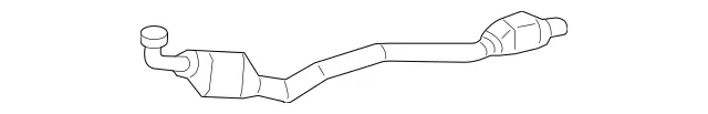 2114902619 - : Exhaust Line for Mercedes-Benz: CLS55 AMG, E55 AMG Image