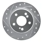 63163018L - : DFC Brake Rotor - Drilled and Slotted - Silver for DYNAMIC FRICTION Image