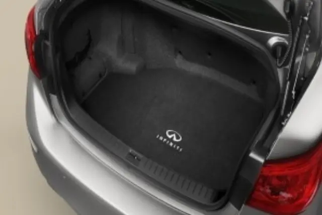999E3J2000 - Interior: Trunk Area Protector - Carpeted / Black withINFINITI logo for Infiniti Image