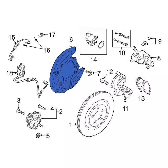 Splash Shield - Ford (L1MZ-2C028-E)