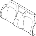 FR3Z7666600AA - Body: Seat Back Cover for Ford Image