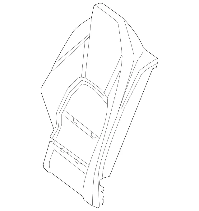 2079202600 - Rear Seat: Padding, Rr Seat Backrest for Mercedes-Benz: C250, C350, C63 AMG Image image