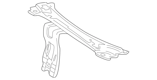 2036206772 - Cowl, Front Panel: Stiffening for Mercedes-Benz: 180C, C230, C320 Image