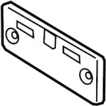 96210EJ71A - Body: License Bracket for INFINITI: M35, M45 Image