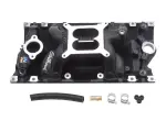 75163 - : Performer RPM AIR-GAP Small Block Chevy Vortec Black Intake Manifold for Edelbrock Image