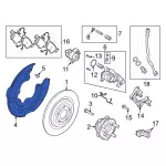 LJ9Z2C028A - : Splash Shield for Ford: Mustang Mach-E Image