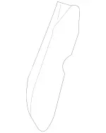 9103275 - Driver Seat: Upholstery Insert for Mercedes-Benz: C250, C300, C350, E550 Image