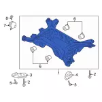 FR3Z5035L - Suspension: Cross-member for Ford: Mustang Image