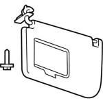 HC3Z2504104FB - Body: Sun-visor for Ford: F-250 Super Duty, F-350 Super Duty, F-450 Super Duty Image