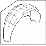 767483WU0A - : Wheelhouse Liner for Infiniti Image