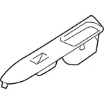 6H6Z14524AAA - Body: Switch Bezel for Lincoln: MKZ, Zephyr Image