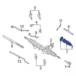 7L5Z3K661A - Steering: Rack And Pinion Bellows for Ford: Explorer Sport, Explorer Sport Trac, Ranger Image