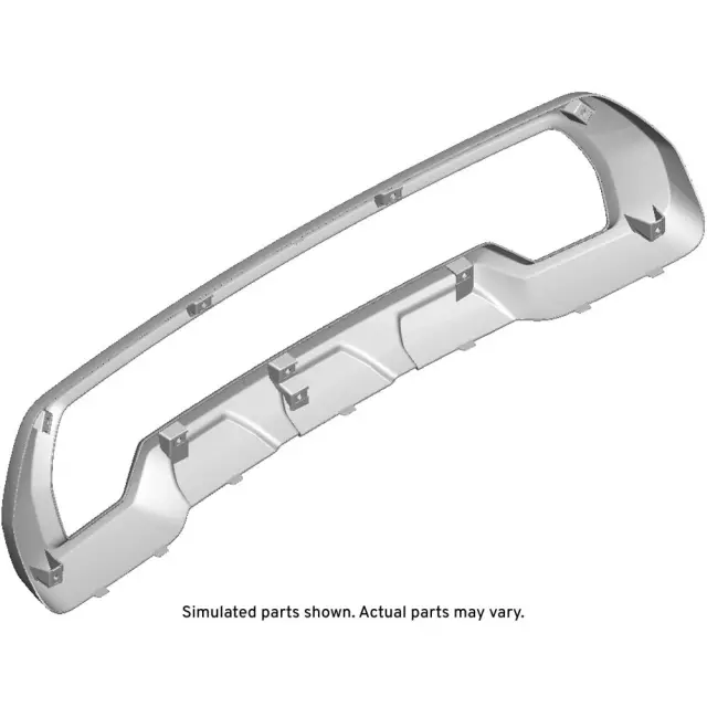 84319824 - : Extra Bright Chrome Front Bumper Fascia Skid Plate for GMC: Sierra 2500 HD, Sierra 3500 HD Image