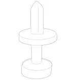 12499005929051 - Body: Vent Cover Rivet for Mercedes-Benz Image