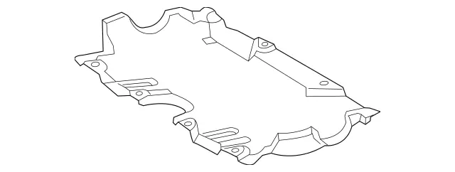 2055240200 - Chassis Sheet Metal/Air Intake: Cover, Engine Comp. Lower for Mercedes-Benz: C400, C43 AMG, C450 AMG, CLS450, E300, E350, E400, E450, E53 AMG, GLC300, GLC43 AMG Image image
