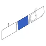 CK4Z6129701B - Body: Rear Glass for Ford: Transit-150, Transit-250, Transit-350, Transit-350 HD Image