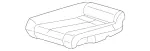 2089200250 - Rear Seat Bench: Padding for Mercedes-Benz Image