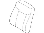 BC3Z2564417TA - Body: Seat Back Cover for Ford: F-250 Super Duty, F-350 Super Duty, F-450 Super Duty Image