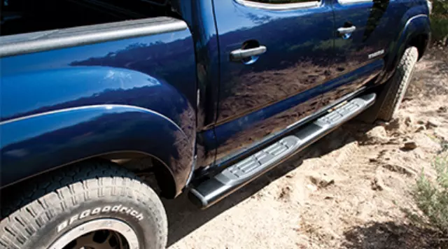 PT76735112 - : OEM NEW Right &amp; Left Side Step Running Board Black Double Cab Short BedFits 2011-2020 Toyota Tacoma for Toyota: Tacoma Image