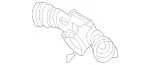 1120900129 - Chassis Sheet Metal/Air Intake: Air Suction Pipe for Mercedes-Benz Image
