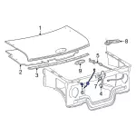 F5UZ16826AA - Body: Support Rod for Ford: E-150 Econoline, E-150 Econoline Club Wagon, E-250 Econoline, E-350 Econoline, E-350 Econoline Club Wagon, Econoline Super Duty Image
