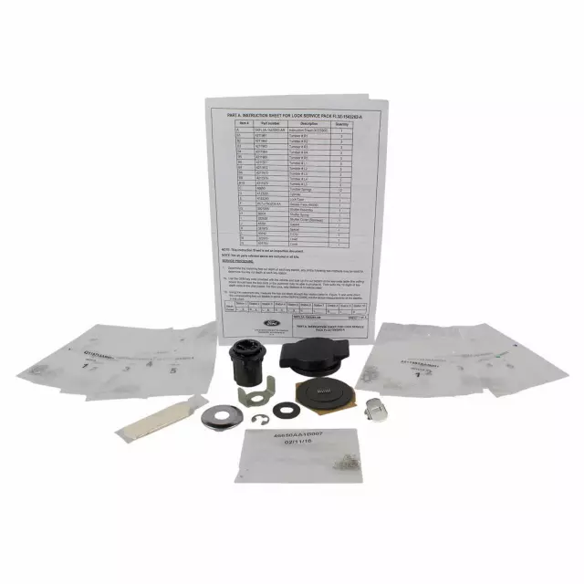 FL3Z1543262A - Body: Lock Assembly for Ford: F-150, F-250 Super Duty, F-350 Super Duty, F-450 Super Duty Image