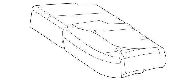 1669204500 - Rear Seat: Padding, Rr Seat Cushion for Mercedes-Benz: GL350, GL450, GL550, GL63 AMG, GLS350d, GLS450, GLS550, GLS63 AMG Image image