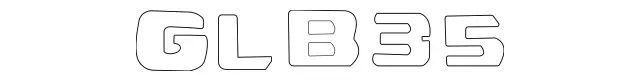 2478179600 - Rear-End Door: Model Badge for Mercedes-Benz: GLB35 AMG Image image