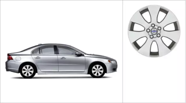 30756597 - : Aluminum Rim Spartes 7 X 17in - Silver Stone for Volvo: S60, S60 Cross Country, S80, V60 Cross Country, V70 Image