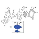 LJ6Z78632A22K - Body: Seat Cushion Pad for Ford: Escape Image