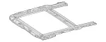 2057807100 - Sliding/Tilting Roof: Sliding Sunroof Frame for Mercedes-Benz Image