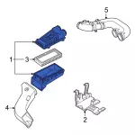 F2UZ9600A - Engine: Air Cleaner Assembly for Ford: E-350 Econoline, E-350 Econoline Club Wagon Image